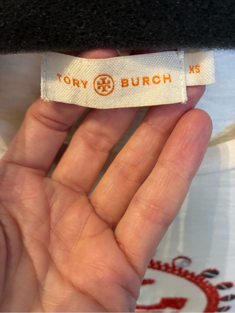 Tory Burch Cream Stretch Jacket with Color Embroidered Trim & Matching Top - Picture 9 of 11